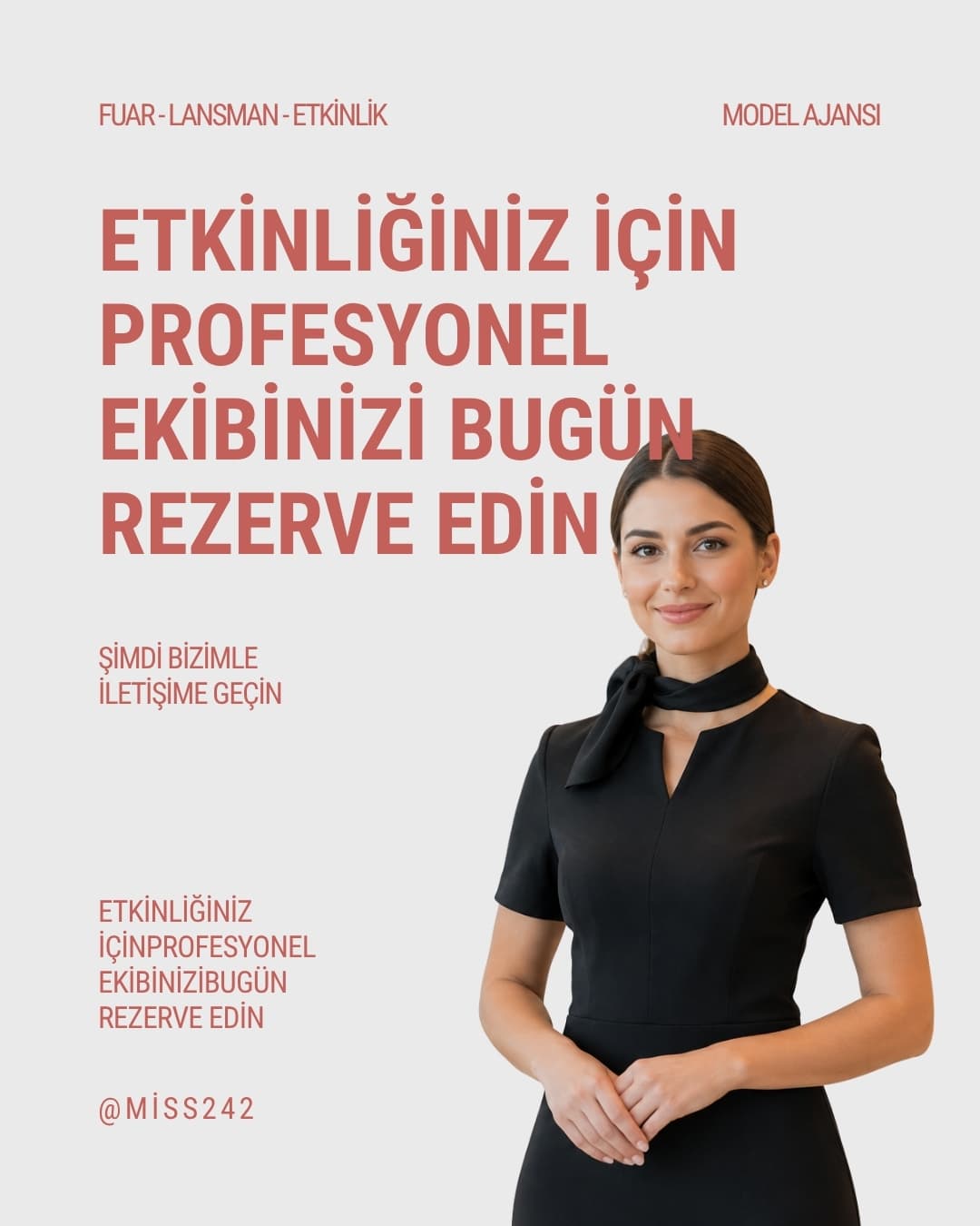 Miss242 etkinlik ekibi duyurusu